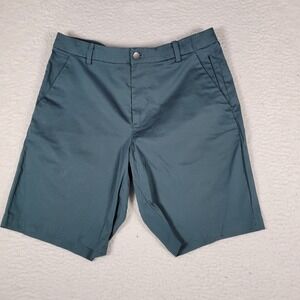lululemon Commission Short Men Size 32 Dark Teal Stretch Chino LM7AASE